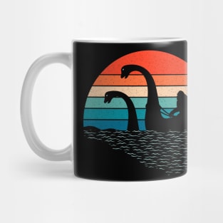 Bigfoot Riding Loch Ness Monster Mug